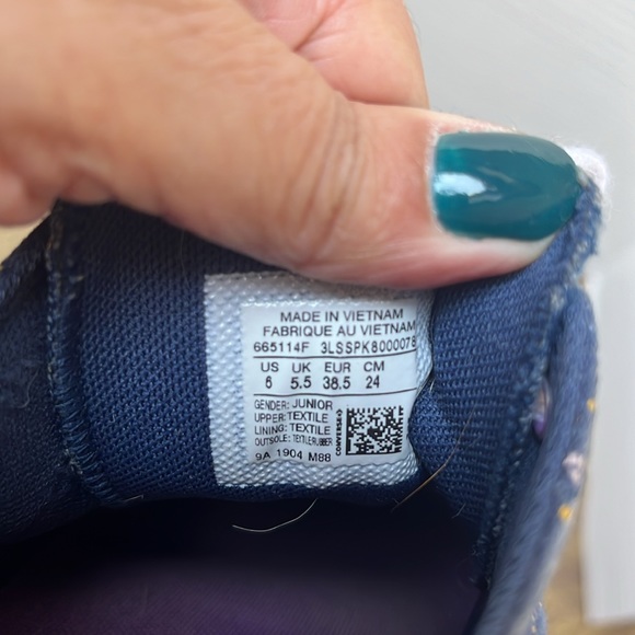 Converse All Star Blue Star Constellation Polka Dot Low Top Sneakers Size 6 - Picture 13 of 13